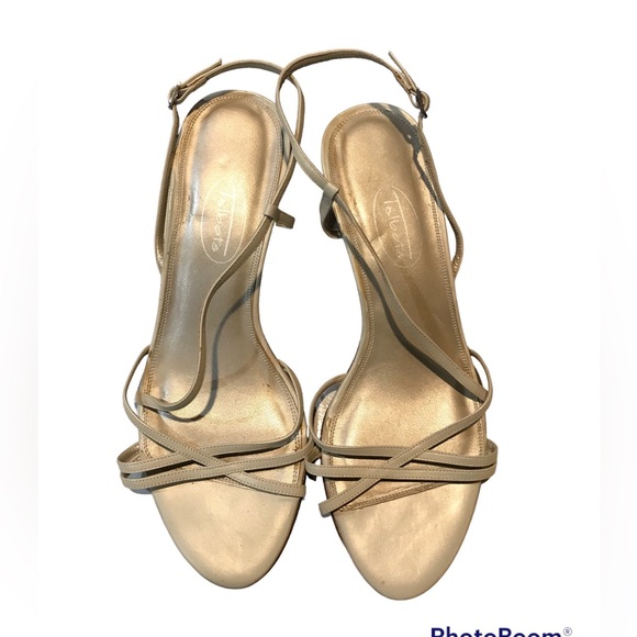 Tabolts cream kitten heel sandals size 7 - Picture 2 of 7